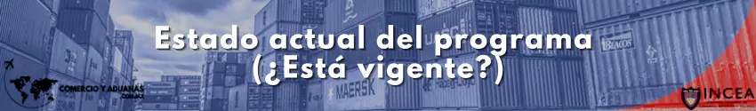 Estado actual del programa (¿Está vigente?)