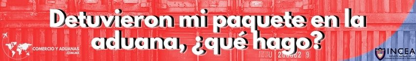 paquete parado en aduanas