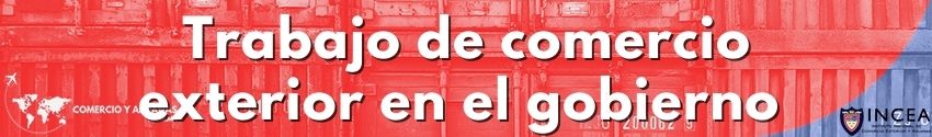 Trabajo de comercio exterior en el gobierno