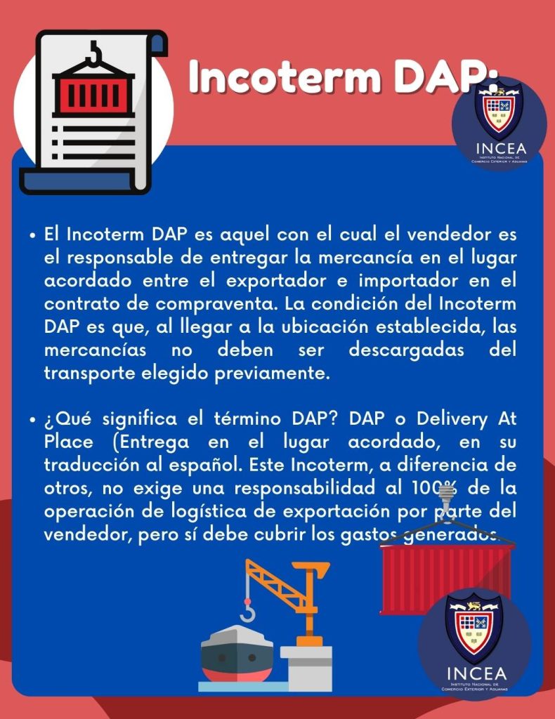 Infografía Incoterm DAP 