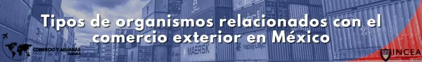 Tipos de organismos relacionados con el comercio exterior en México
