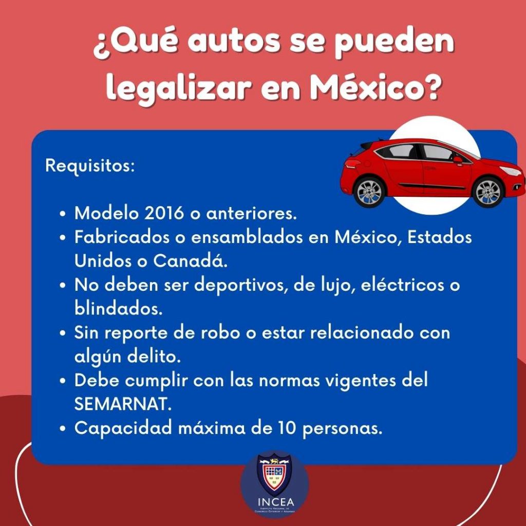 Infografía ¿Qué autos se pueden legalizar en México?