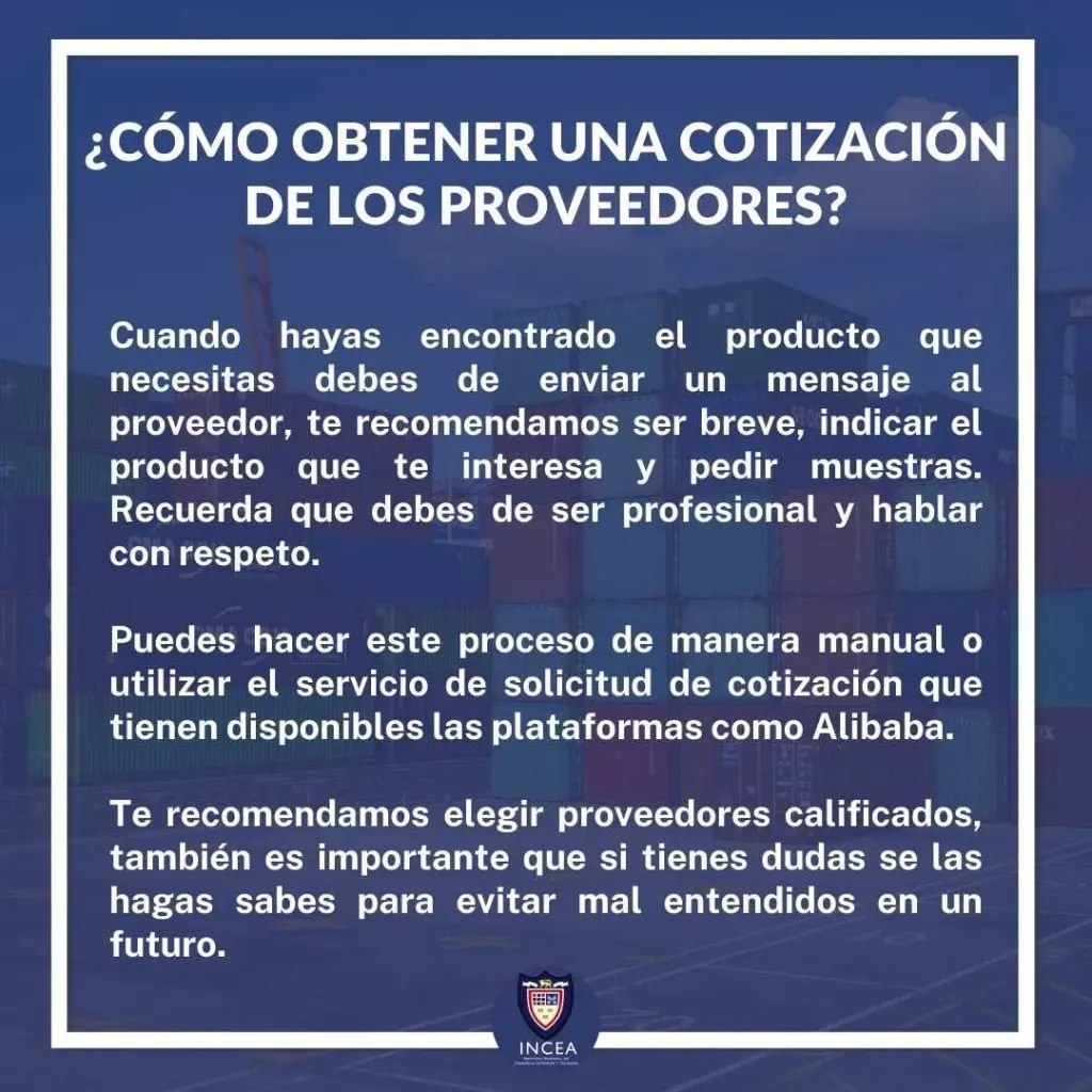 como obtener una cotización de proveedores chinos