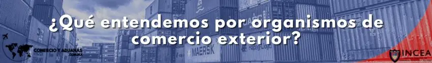 ¿Qué entendemos por organismos de comercio exterior?